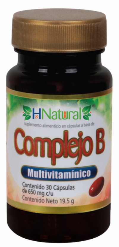 CAPSULAS COMPLEJO B MULTIVITAMINICO C/ 30 (H NATURAL) - Naturista Vanessa